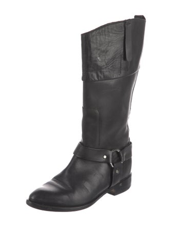Golden Goose Leather Moto Boots