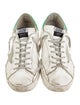 Golden Goose Leather Printed Sneakers