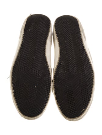 Golden Goose Leather Printed Sneakers