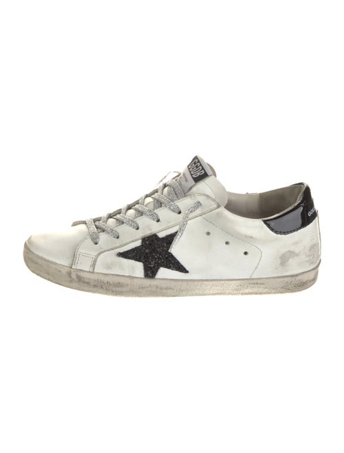 Golden Goose Leather Colorblock Pattern Sneakers