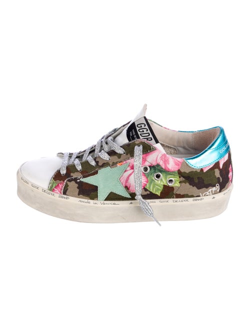Golden Goose Canvas Printed Sneakers