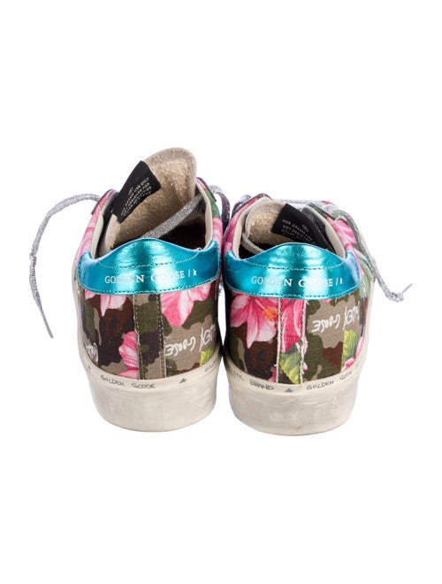 Golden Goose Canvas Printed Sneakers