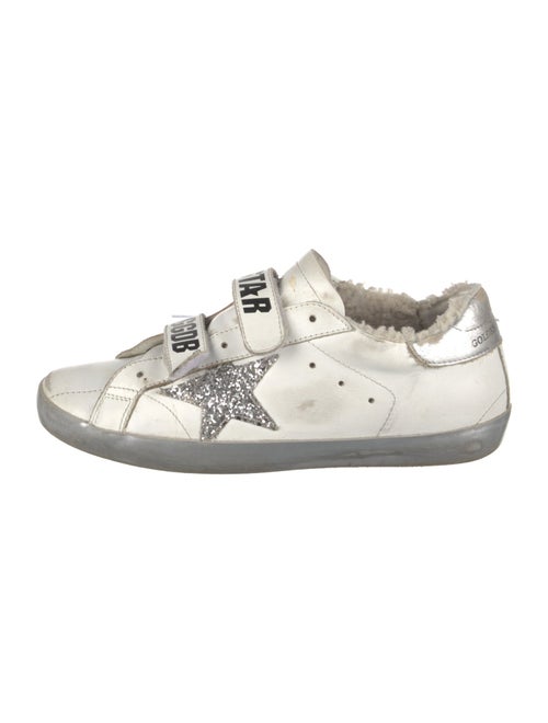 Golden Goose Leather Printed Sneakers