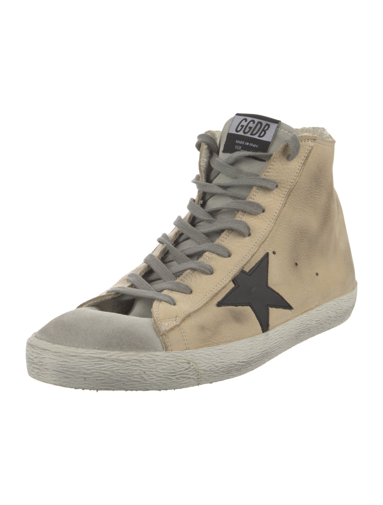 Golden Goose Leather Distressed Accents Sneakers