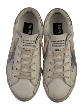 Golden Goose Leather Distressed Accents Sneakers