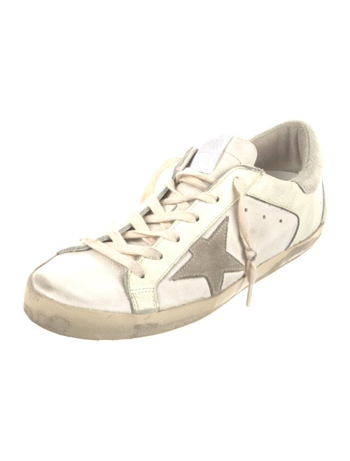 Golden Goose Leather Distressed Accents Sneakers