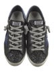 Golden Goose Leather Glitter Accents Sneakers