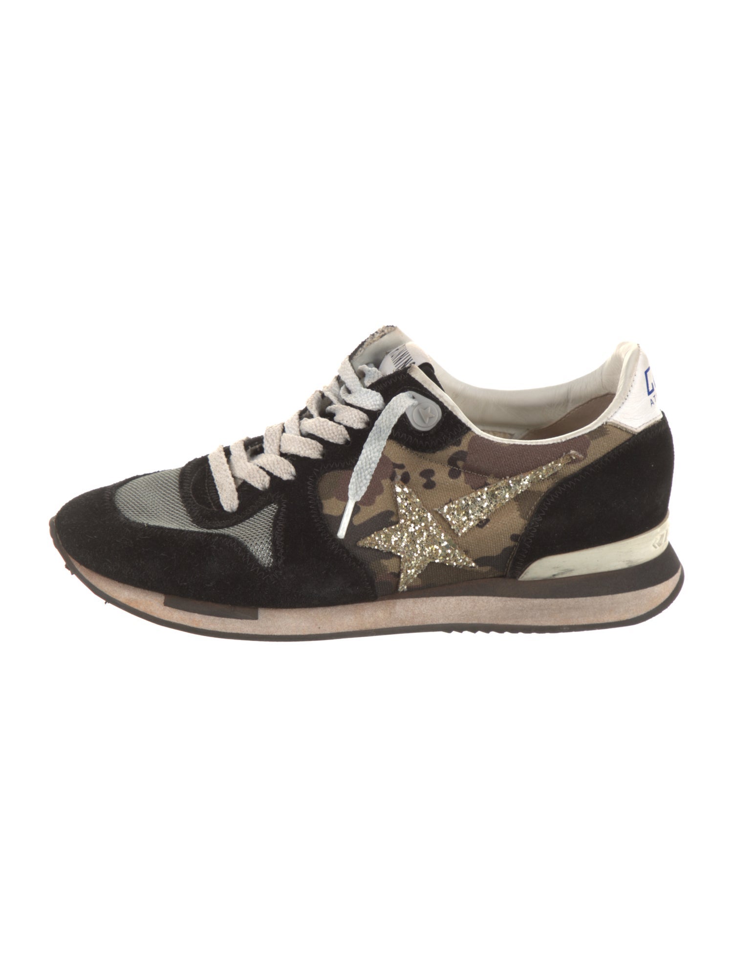 Golden Goose Suede Printed Sneakers