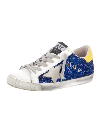 Golden Goose Glitter Printed Sneakers