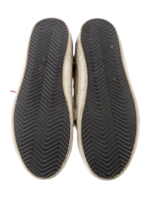 Golden Goose Leather Printed Sneakers