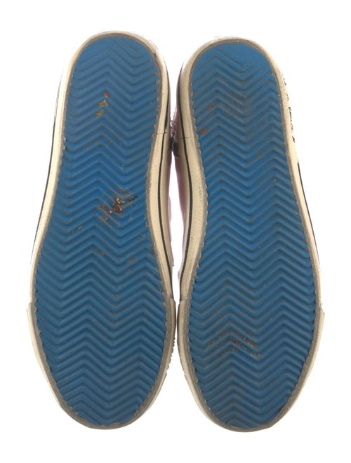 Golden Goose Leather Colorblock Pattern Sneakers