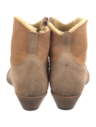 Golden Goose Suede Distressed Accents Western Boots