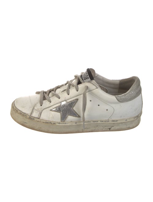Golden Goose Leather Distressed Accents Sneakers