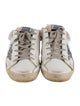Golden Goose Leather Colorblock Pattern Sneakers