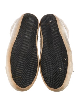 Golden Goose Leather Colorblock Pattern Sneakers