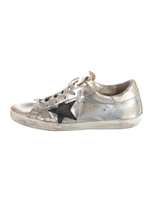 Golden Goose Leather Distressed Accents Sneakers