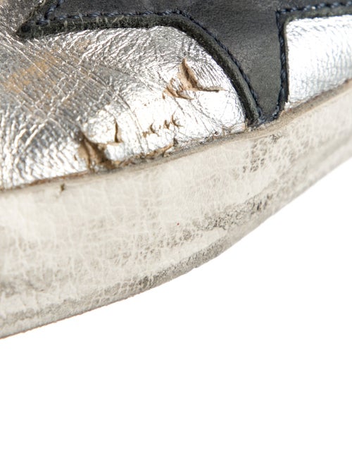 Golden Goose Leather Distressed Accents Sneakers