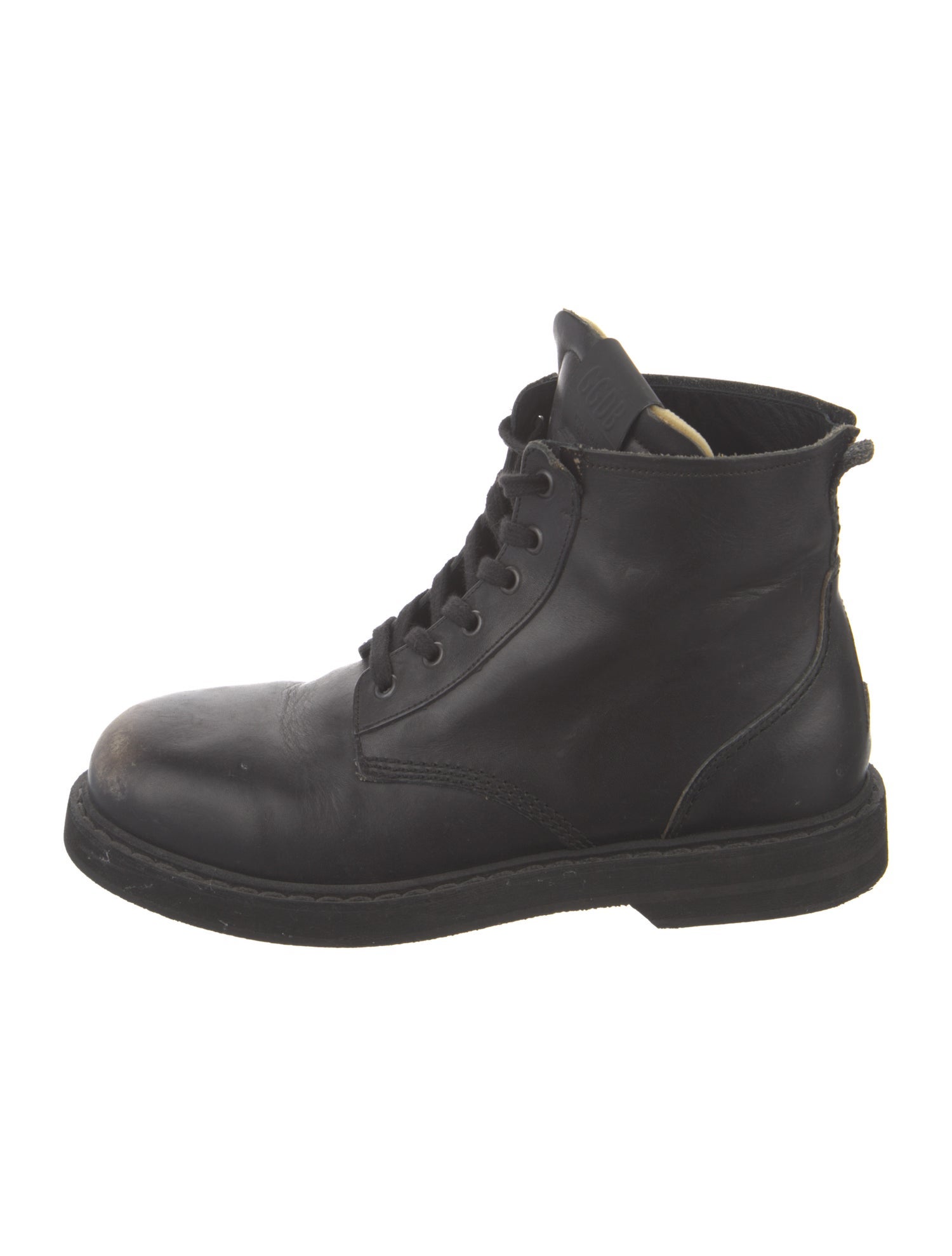 Golden Goose Leather Combat Boots