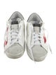 Golden Goose Leather Printed Sneakers