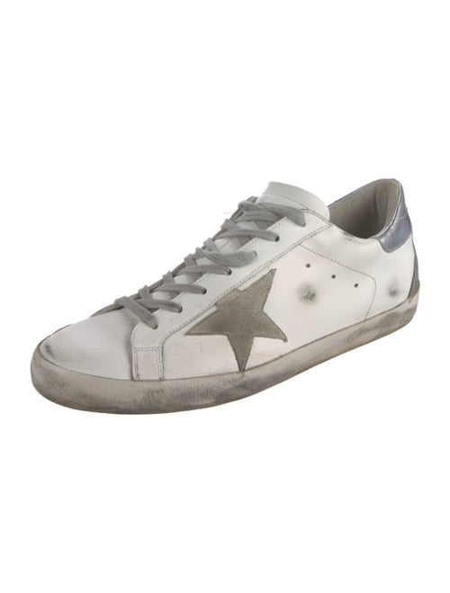 Golden Goose Leather Printed Sneakers