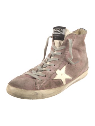 Golden Goose Suede Distressed Accents Sneakers