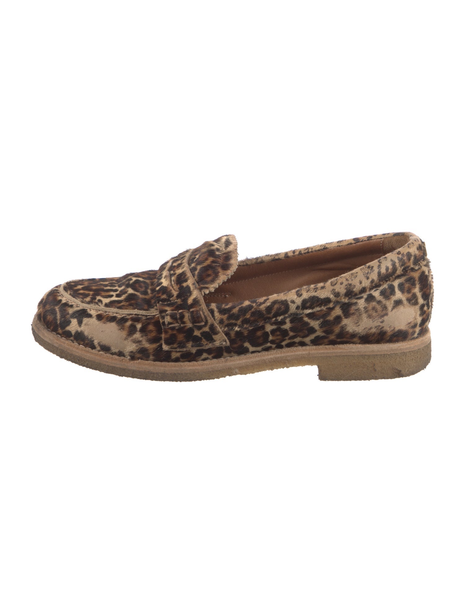 Golden Goose Ponyhair Animal Print Loafers