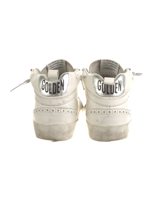 Golden Goose Leather Distressed Accents Sneakers