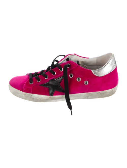 Golden Goose Velvet Printed Sneakers