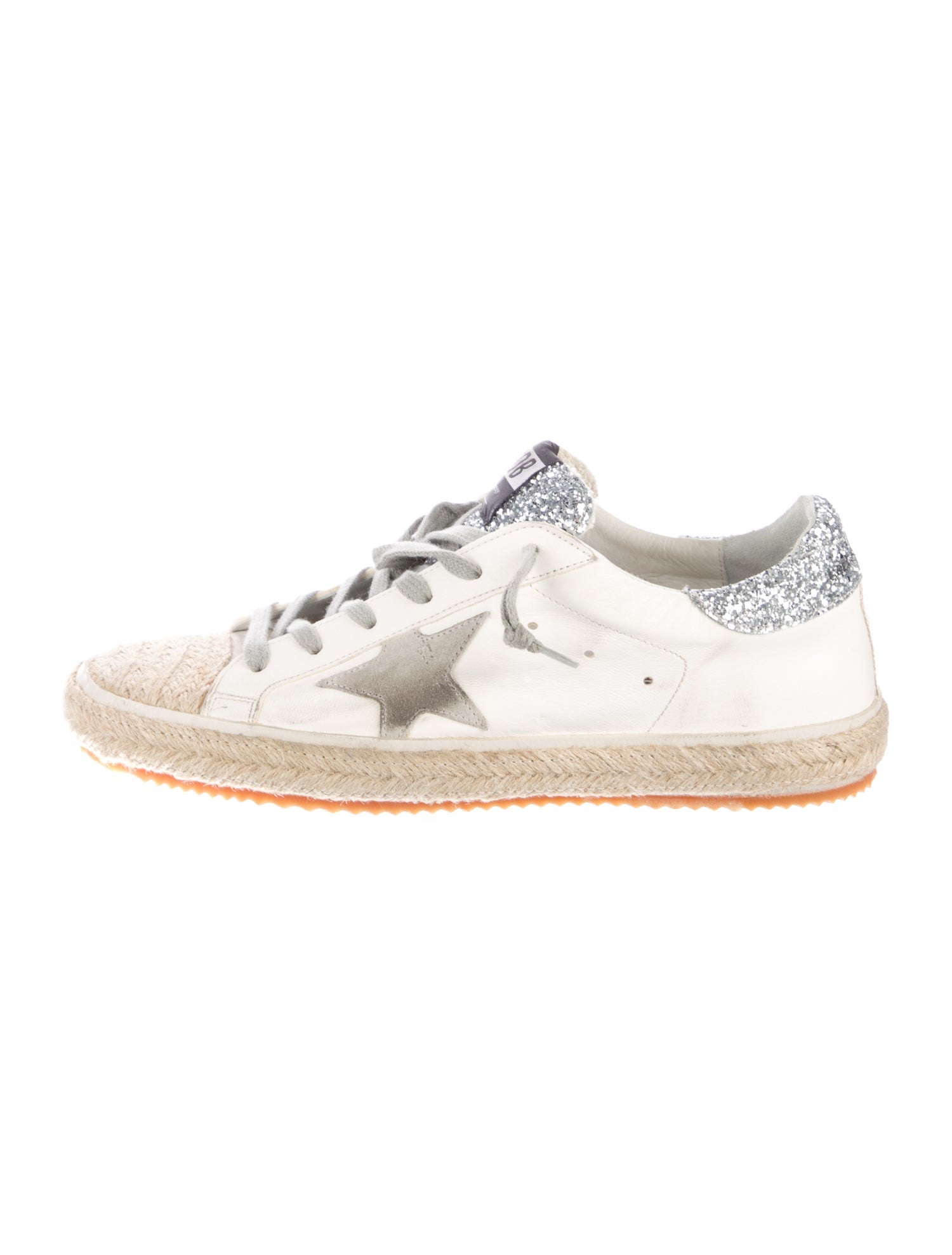 Golden Goose Leather Printed Espadrille Sneakers