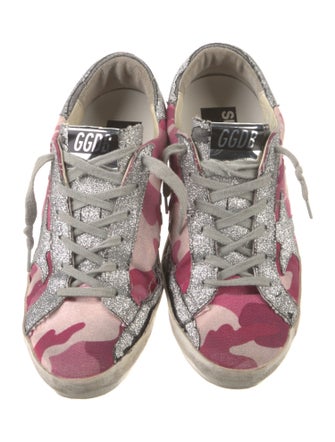 Golden Goose Canvas Printed Sneakers