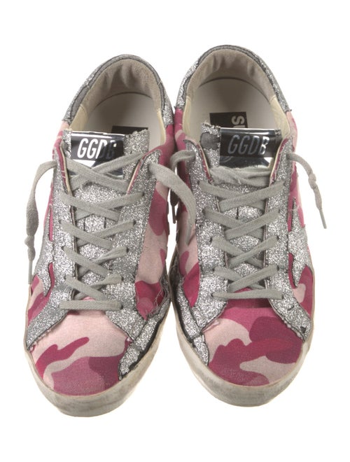 Golden Goose Canvas Printed Sneakers