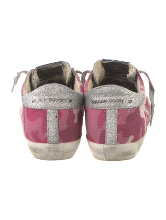 Golden Goose Canvas Printed Sneakers