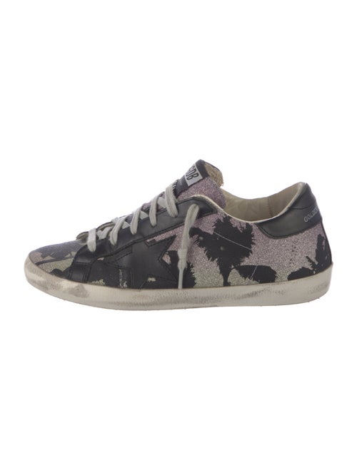 Golden Goose Glitter Printed Sneakers