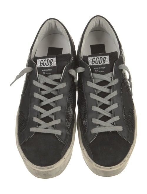 Golden Goose Leather Colorblock Pattern Sneakers