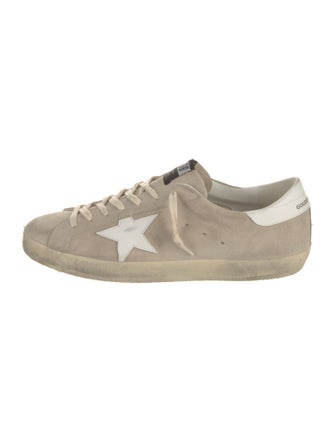 Golden Goose Leather Colorblock Pattern Sneakers