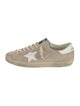 Golden Goose Leather Colorblock Pattern Sneakers