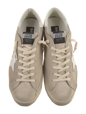 Golden Goose Leather Colorblock Pattern Sneakers