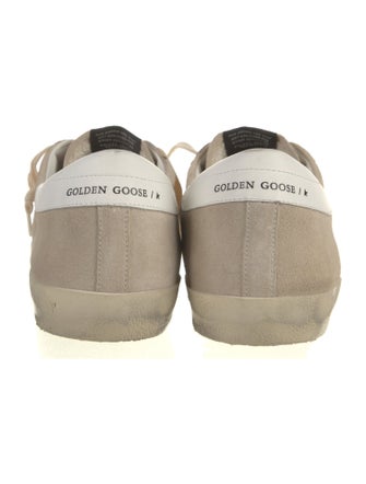 Golden Goose Leather Colorblock Pattern Sneakers
