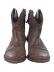 Golden Goose Leather Distressed Accents Western Boots