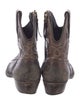Golden Goose Leather Distressed Accents Western Boots