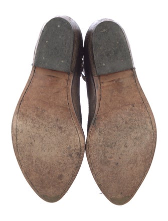 Golden Goose Leather Distressed Accents Western Boots