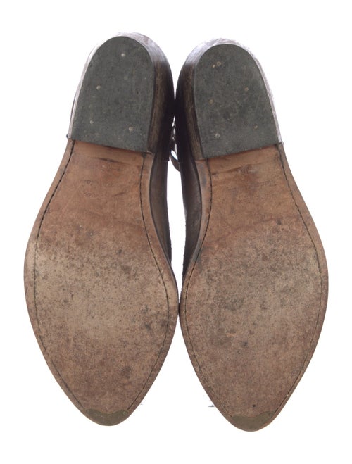 Golden Goose Leather Distressed Accents Western Boots