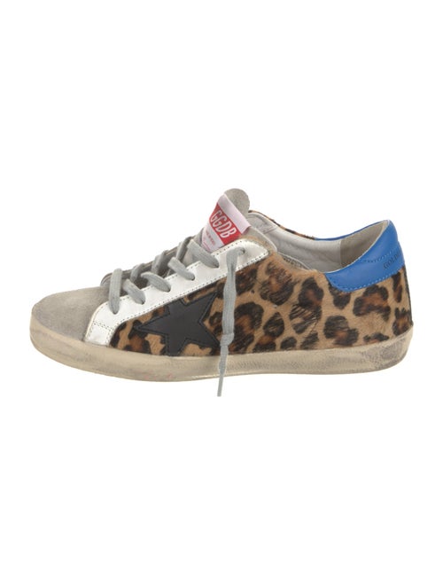 Golden Goose Ponyhair Animal Print Sneakers