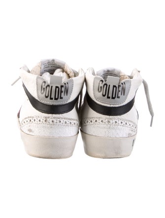 Golden Goose Leather Lasercut Accents Sneakers