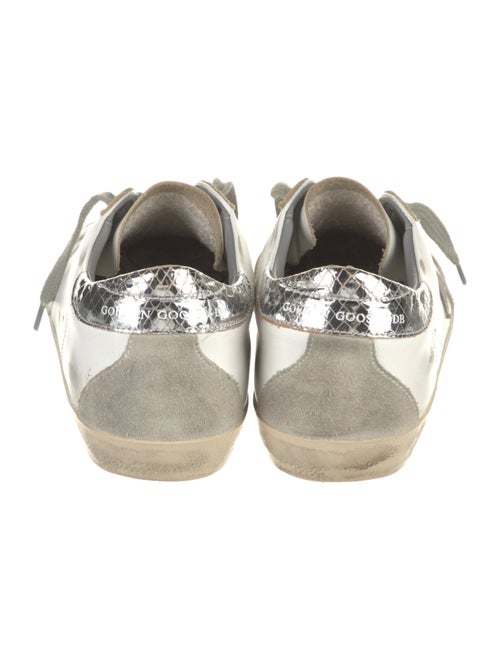 Golden Goose Leather Printed Sneakers