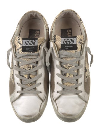 Golden Goose Nubuck Animal Print Sneakers