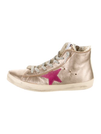 Golden Goose Golden Goose Girls Leather High Top Shoe