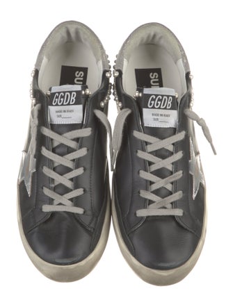 Golden Goose Faux Pearl Accents Canvas Sneakers