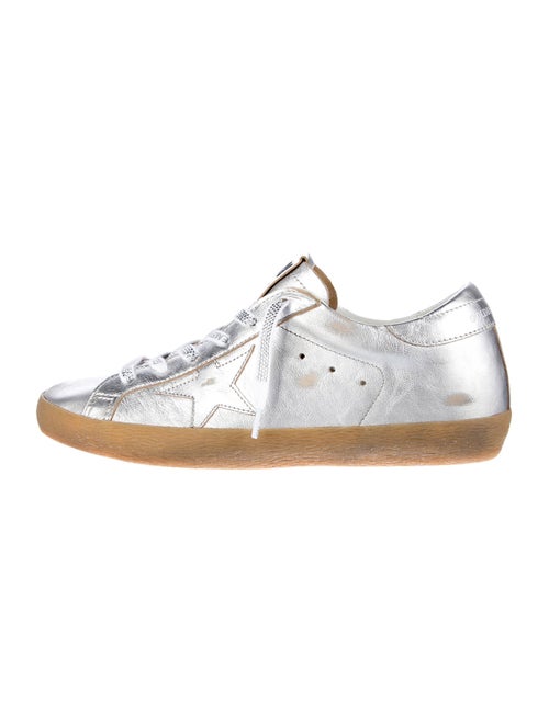 Golden Goose Leather Distressed Accents Sneakers
