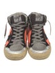 Golden Goose Leather Printed Sneakers
